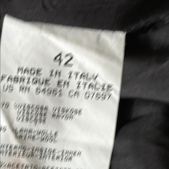 Benetton Classic Black Women's Blazer, size 42 Made in Italy - Picture 8 of 8